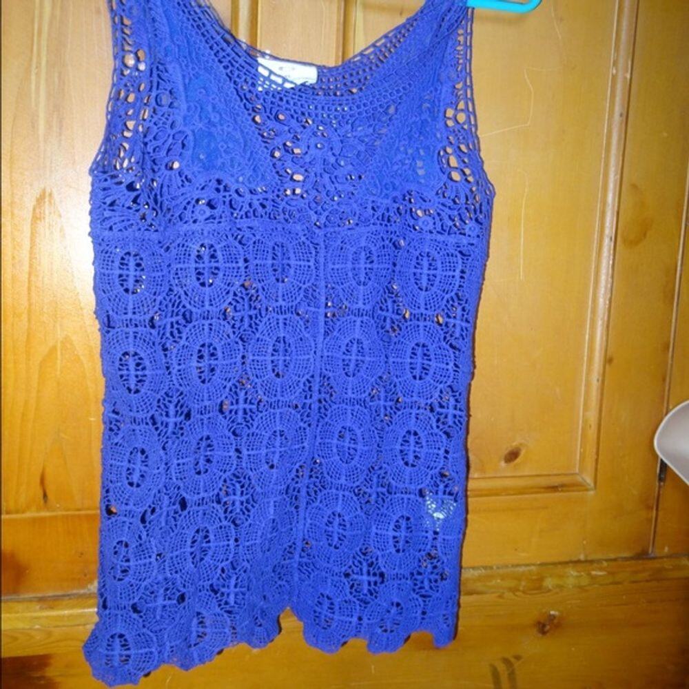 URBAN OUTFITTERS PURPLE CROCHET TANK TOP-NWT
